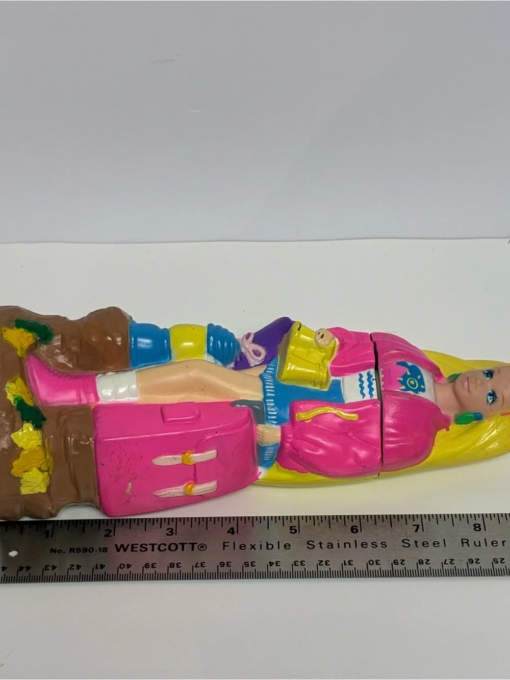 Barbie Camp Bottle Plastic Bubble Bath 9in Bottle (Empty) Mattel Vintage